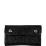 Chrome Hearts Big Wave Zip-Pocket Wallet