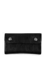Chrome Hearts Big Wave Zip-Pocket Wallet