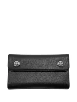 Chrome Hearts Cross Ball Grained Leather Wallet