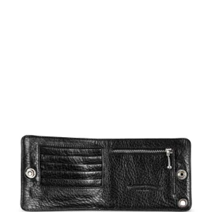 Chrome Hearts Grainy Leather Wallet Open in