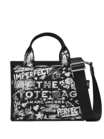 Marc Jacobs Small Punk Scribble Canvas Tote Bag